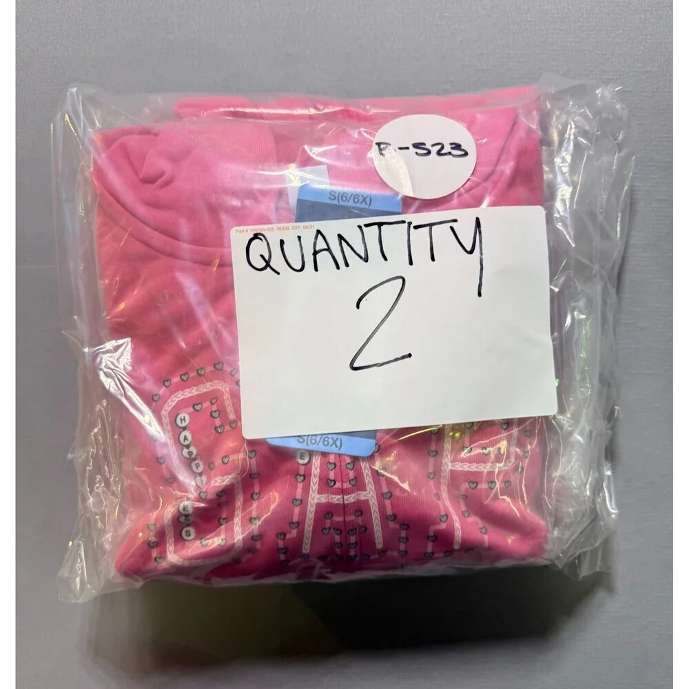 Gap Friendship Bracelet Design Full Zip Hoodie Girls Small (6/6X) Pink Preppy